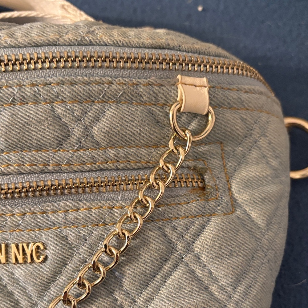 Quilted Blue Crossbody Bag Madden NYC - Picture 3 of 11